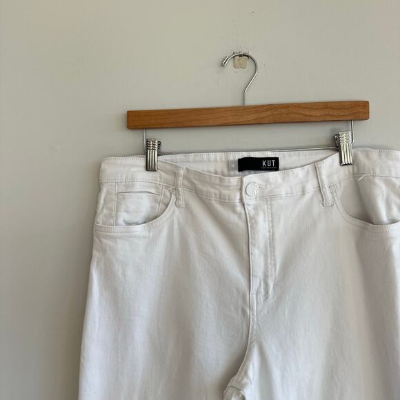 Kut From The Kloth Stella High Rise Fab Ab Flare Jeans White 16 - Picture 4 of 12